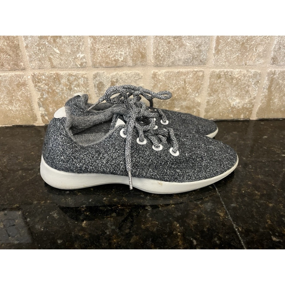 Allbirds Womens Wool Runner 0220 NV1 Gray Athletic Running Shoes Size US 8